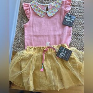 Matilda Jane adorable skirt and shirt set